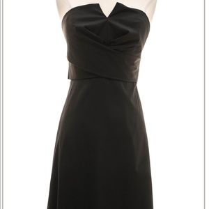 White House Black Market Black strapless dress